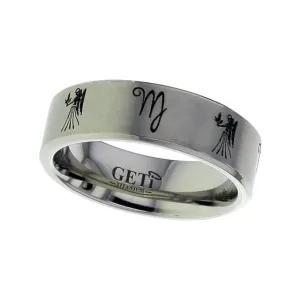 Astrological Titanium  Ring - 2226CHVIRGO