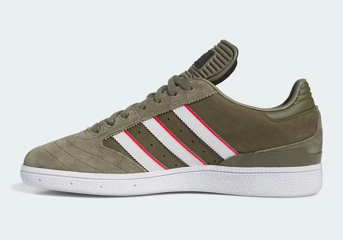 ADIDAS Busenitz x Dan Mancina Shoes Olive Strata/Red/Cloud White