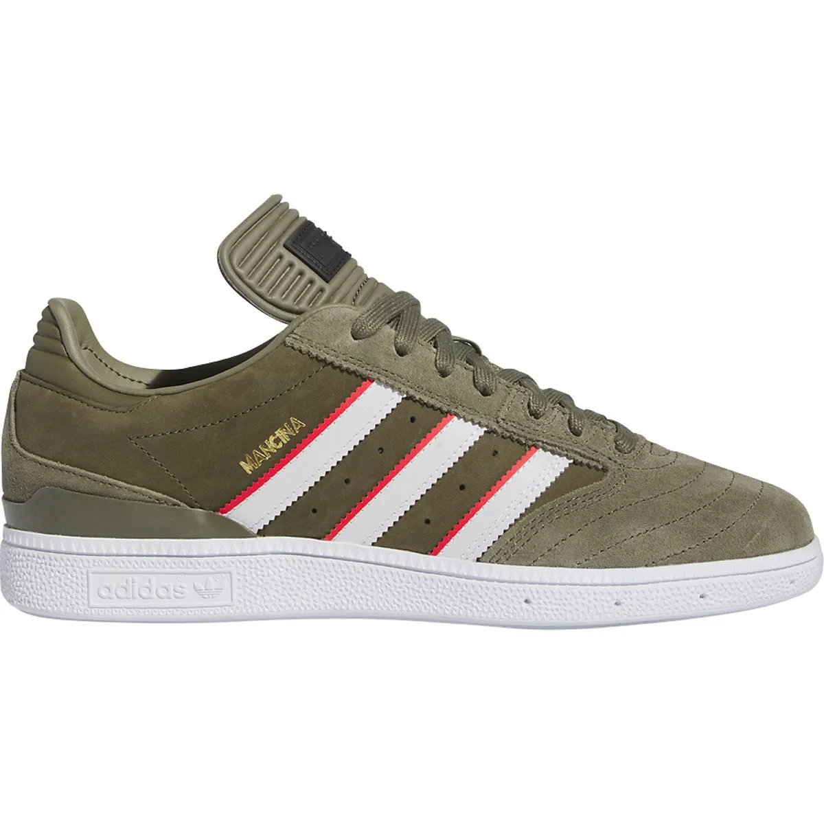 Adidas Busenitz x Dan Mancina Skateboard Shoe - Olive Strata/Red/White