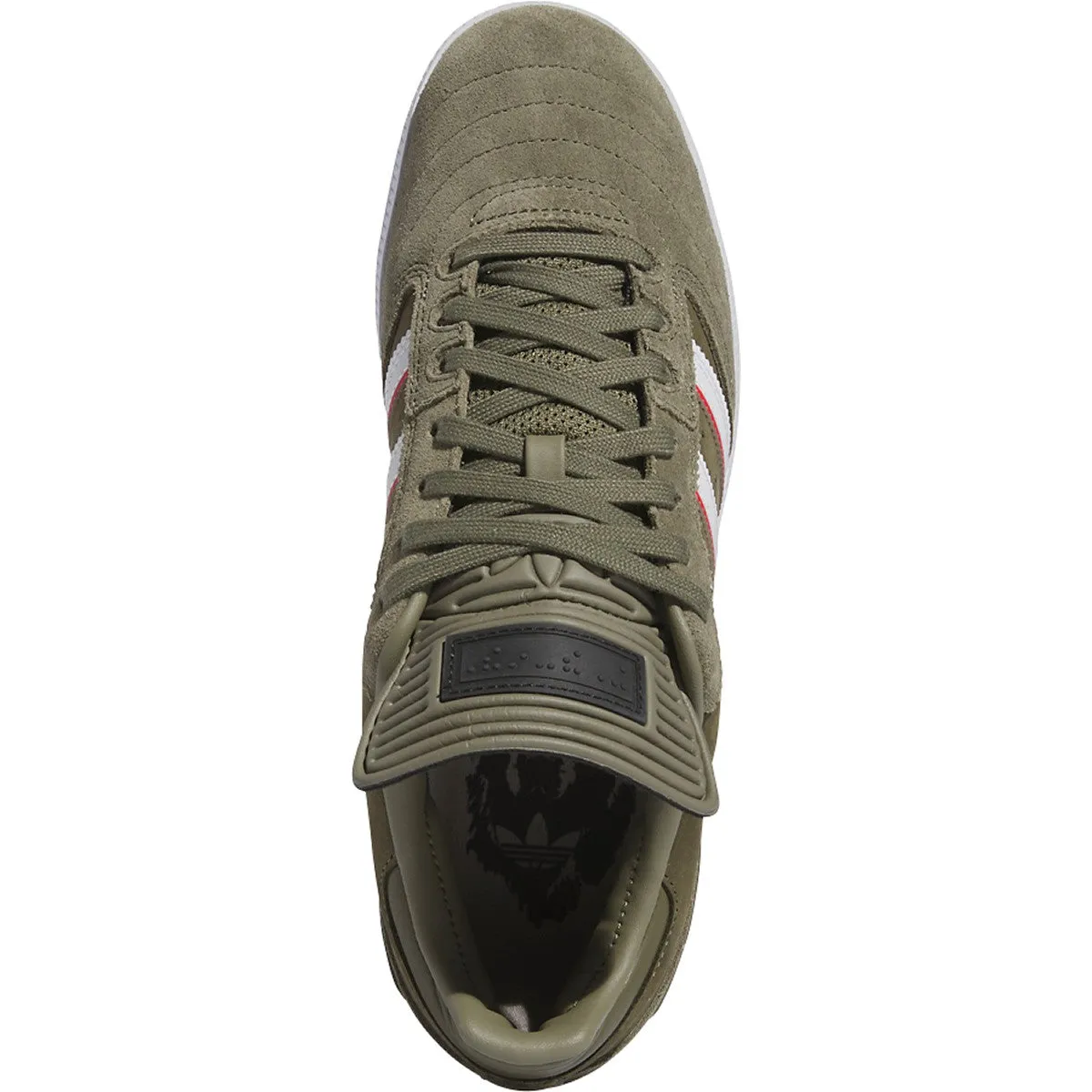 Adidas Busenitz x Dan Mancina Skateboard Shoe - Olive Strata/Red/White