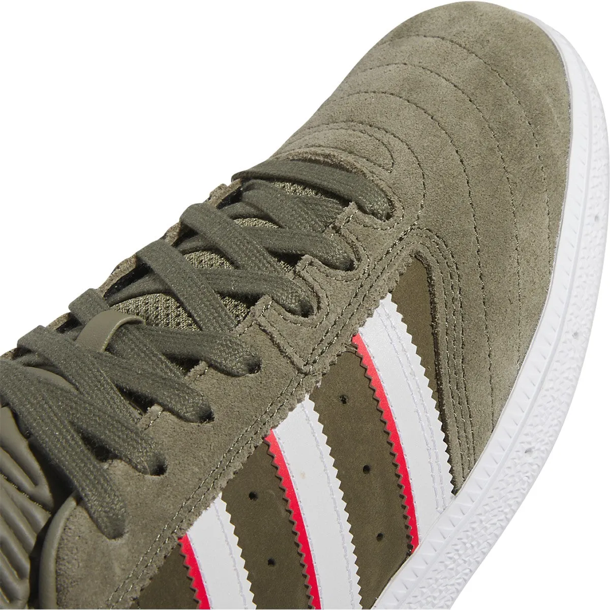 Adidas Busenitz x Dan Mancina Skateboard Shoe - Olive Strata/Red/White