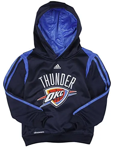 Adidas NBA Toddlers Oklahoma City Thunder On Court Pullover Hoodie, Navy