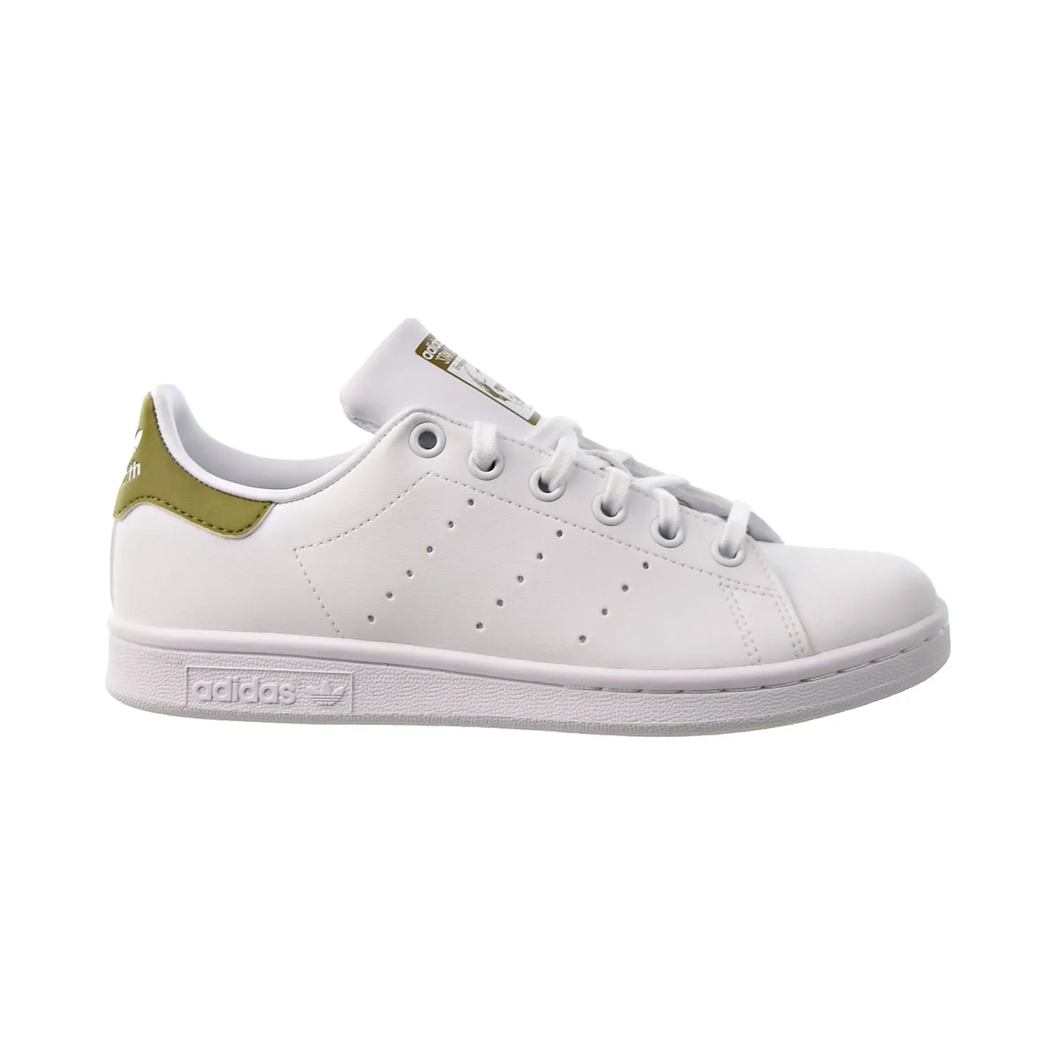 Adidas Stan Smith J Big Kids' Shoes Cloud White-Cloud White-Wild Moss