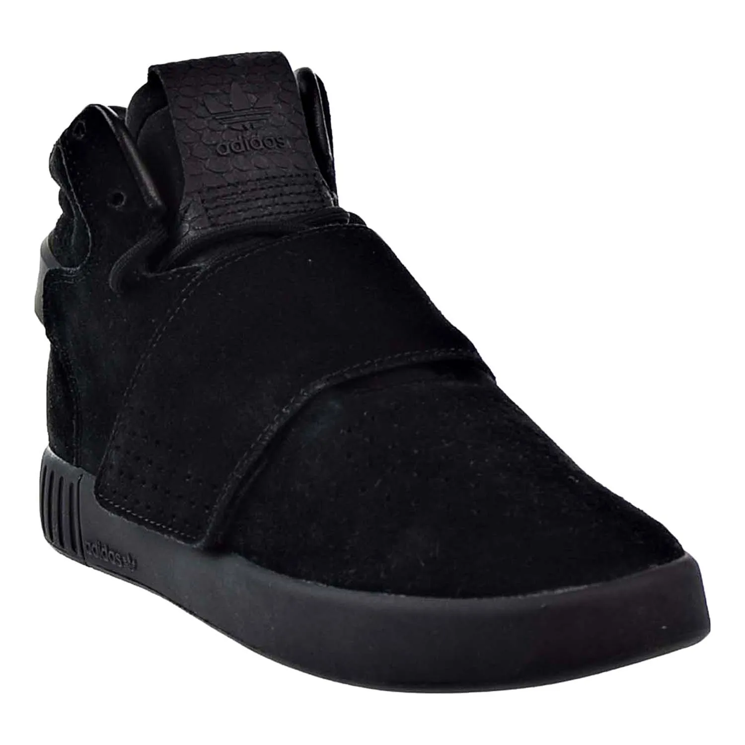 Adidas Tubular Invader Strap J Big Kids Shoes CBlack/Cblack/White