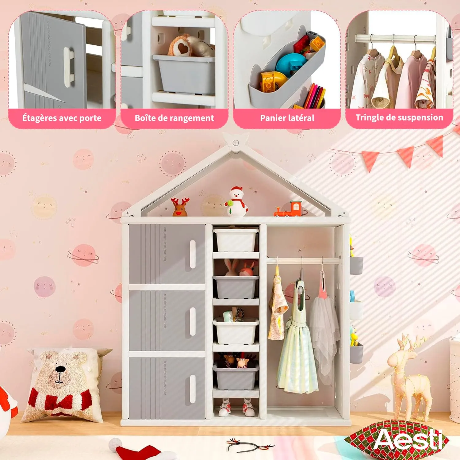 Aesti® Kids Costume Storage Closet