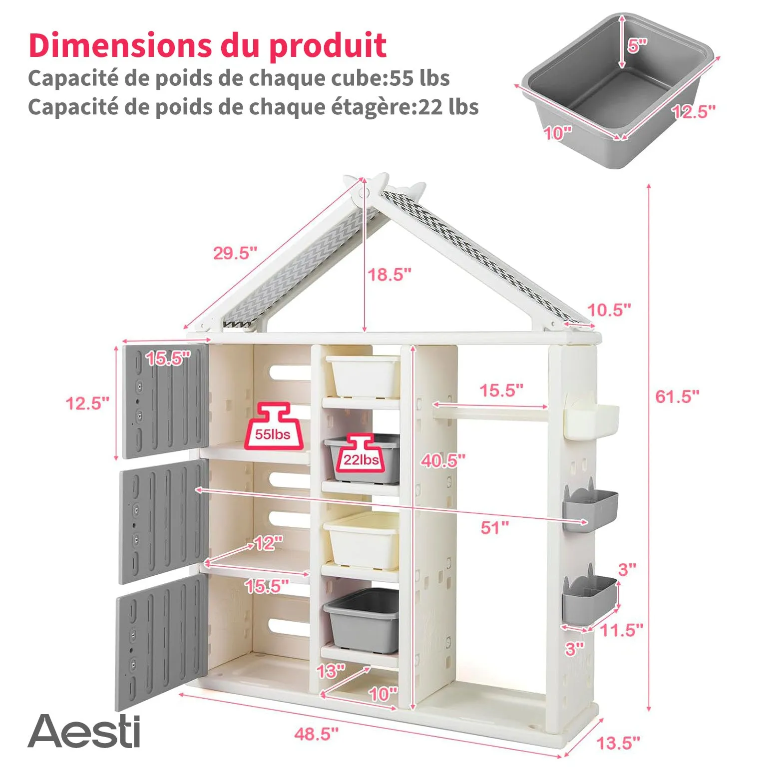 Aesti® Kids Costume Storage Closet