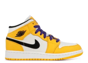 Air Jordan 1 Mid GS "LAKERS"  BQ6931 700