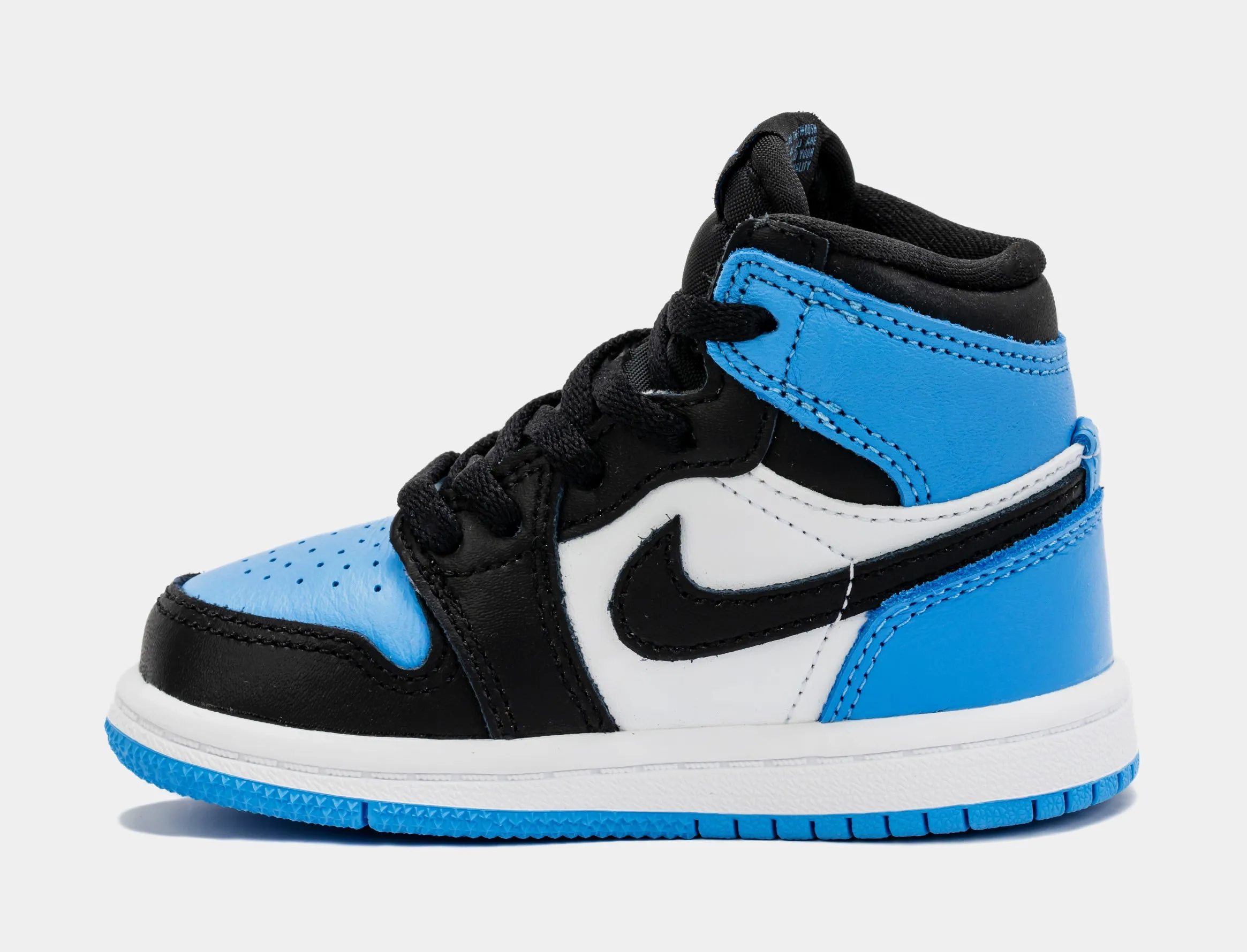 Air Jordan 1 Retro High OG University Blue Infant Toddler Lifestyle Shoes (Black/Blue)