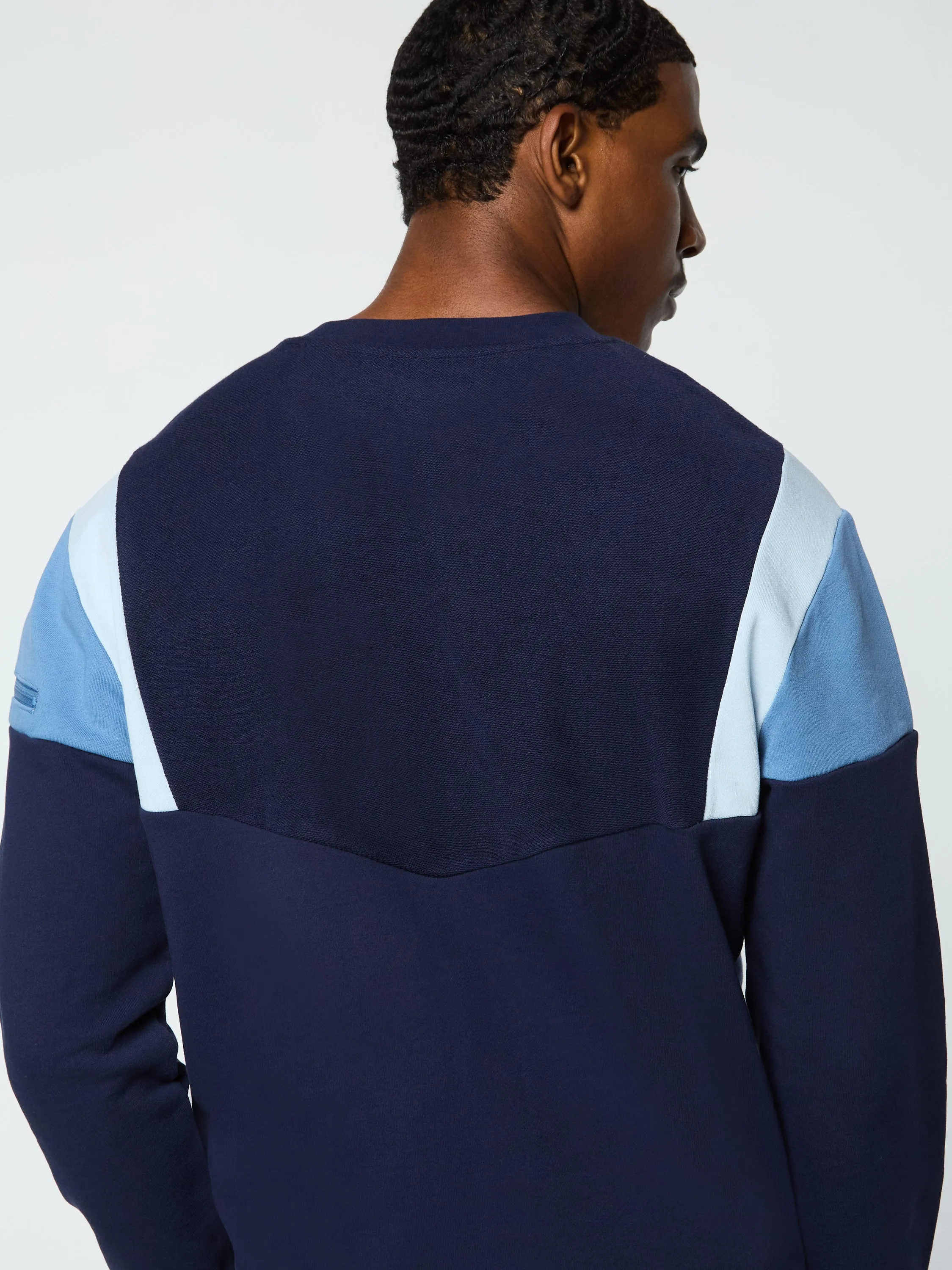 Angolo Crewneck Sweatshirt- Maritime Blue