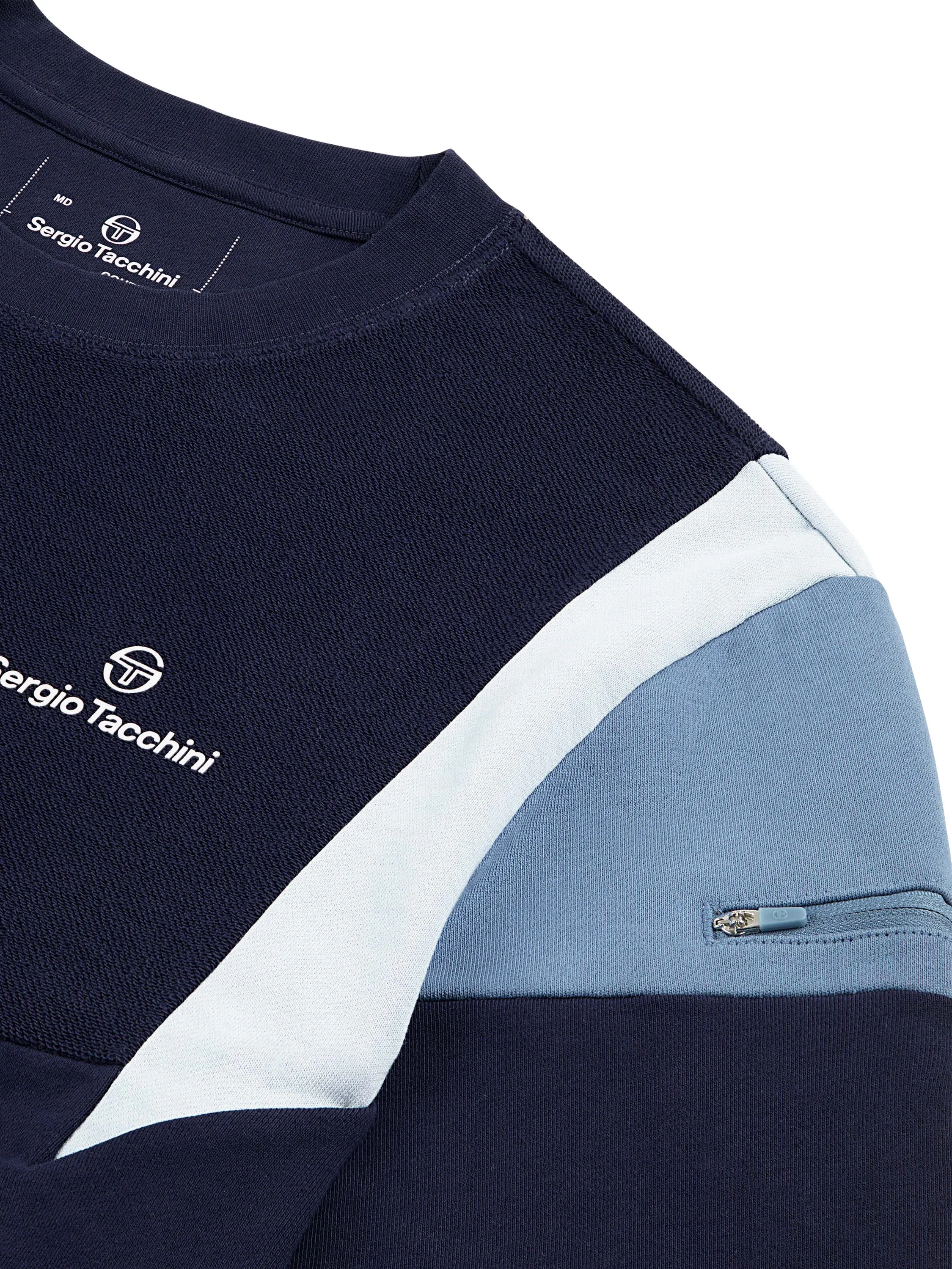 Angolo Crewneck Sweatshirt- Maritime Blue