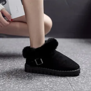 Ankle Snow Round Toe Suede Casual Boots