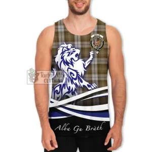 Baillie Dress Tartan Men's Tank Top with Alba Gu Brath Regal Lion Emblem