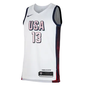 Bam Adebayo Nike 2024 USA Basketball White Swingman Jersey