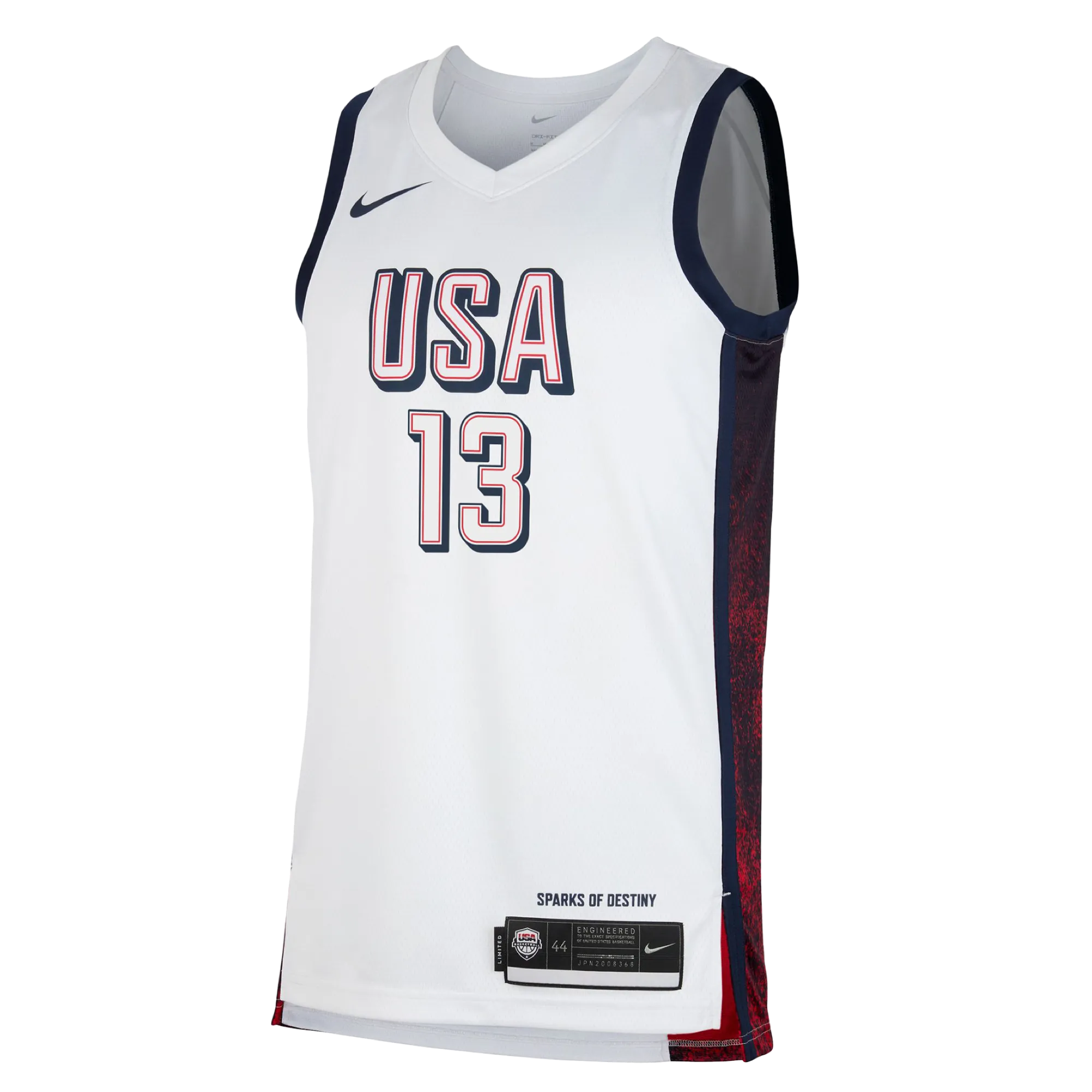 Bam Adebayo Nike 2024 USA Basketball White Swingman Jersey