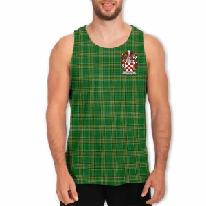 Bannon Irish Clan Tartan Men's Tank Top with Coat of Arms