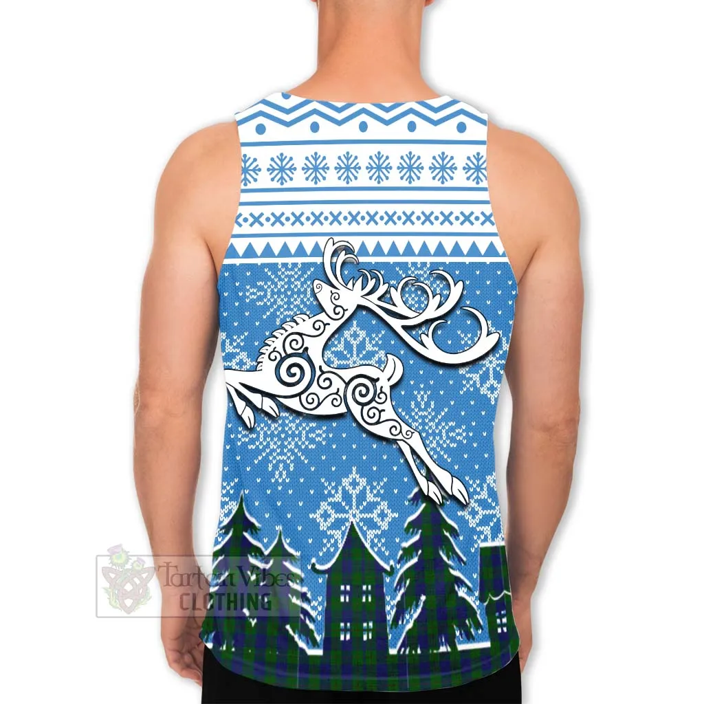 Barclay Clan Christmas Men's Tank Top Celtic Reindeer Style