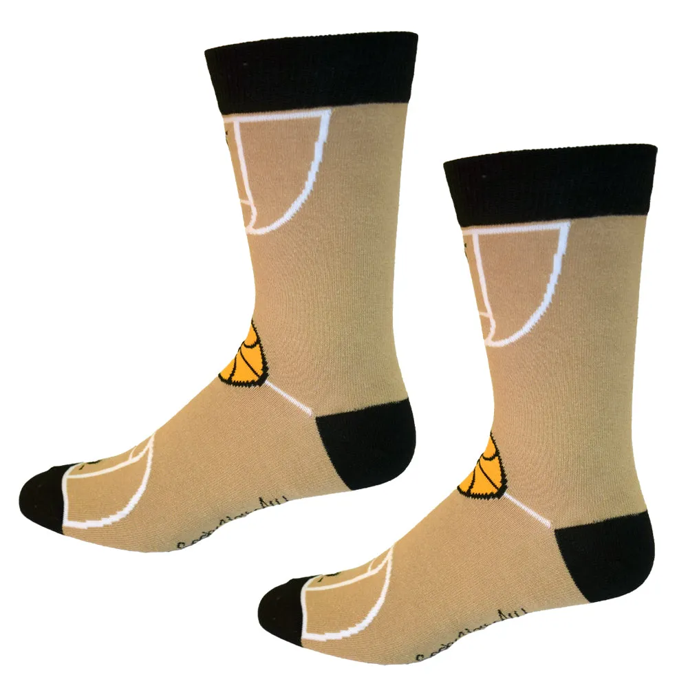 Basketball Court Men's Sock