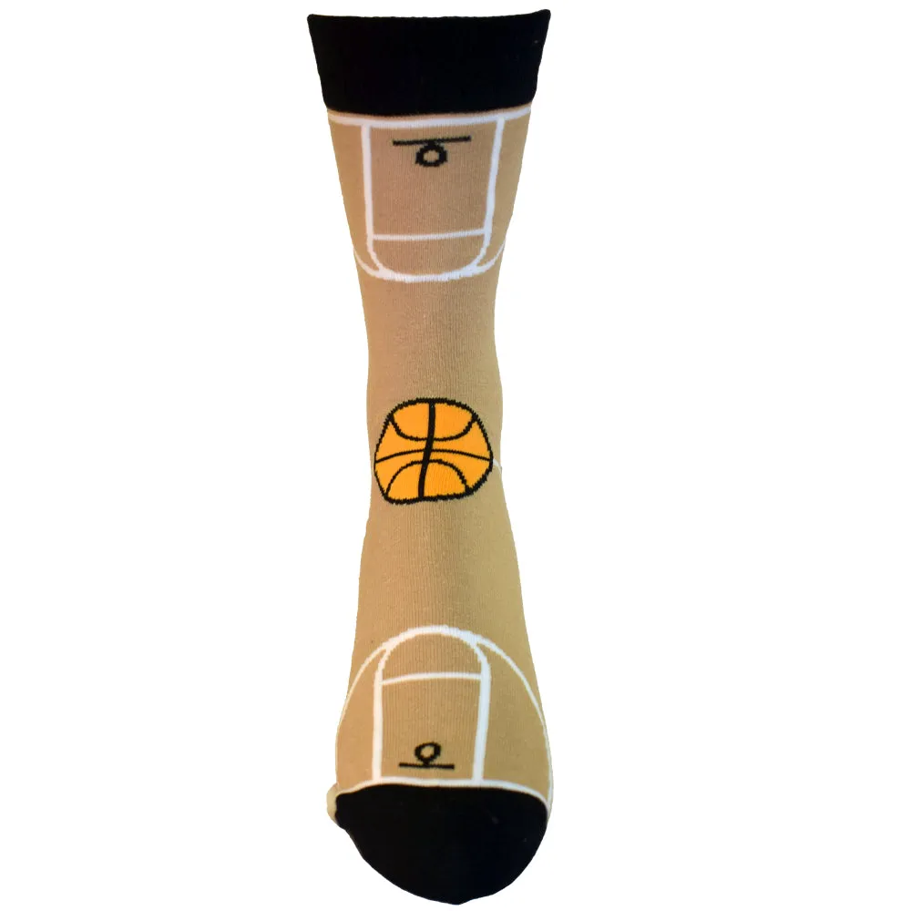 Basketball Court Men's Sock