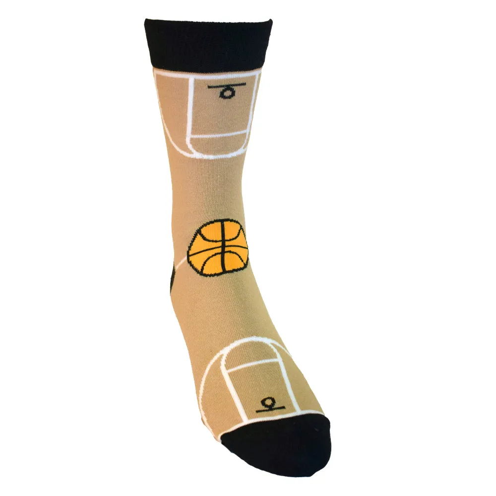 Basketball Court Men's Sock