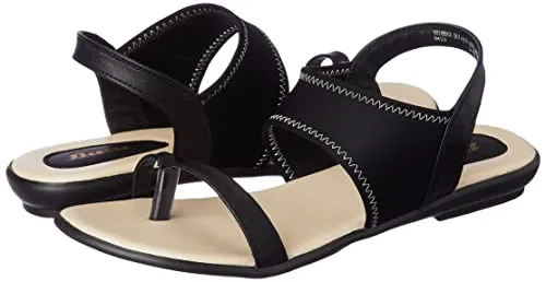 Bata Womens LYCRA E Black Sandal UK 7 (5616403)