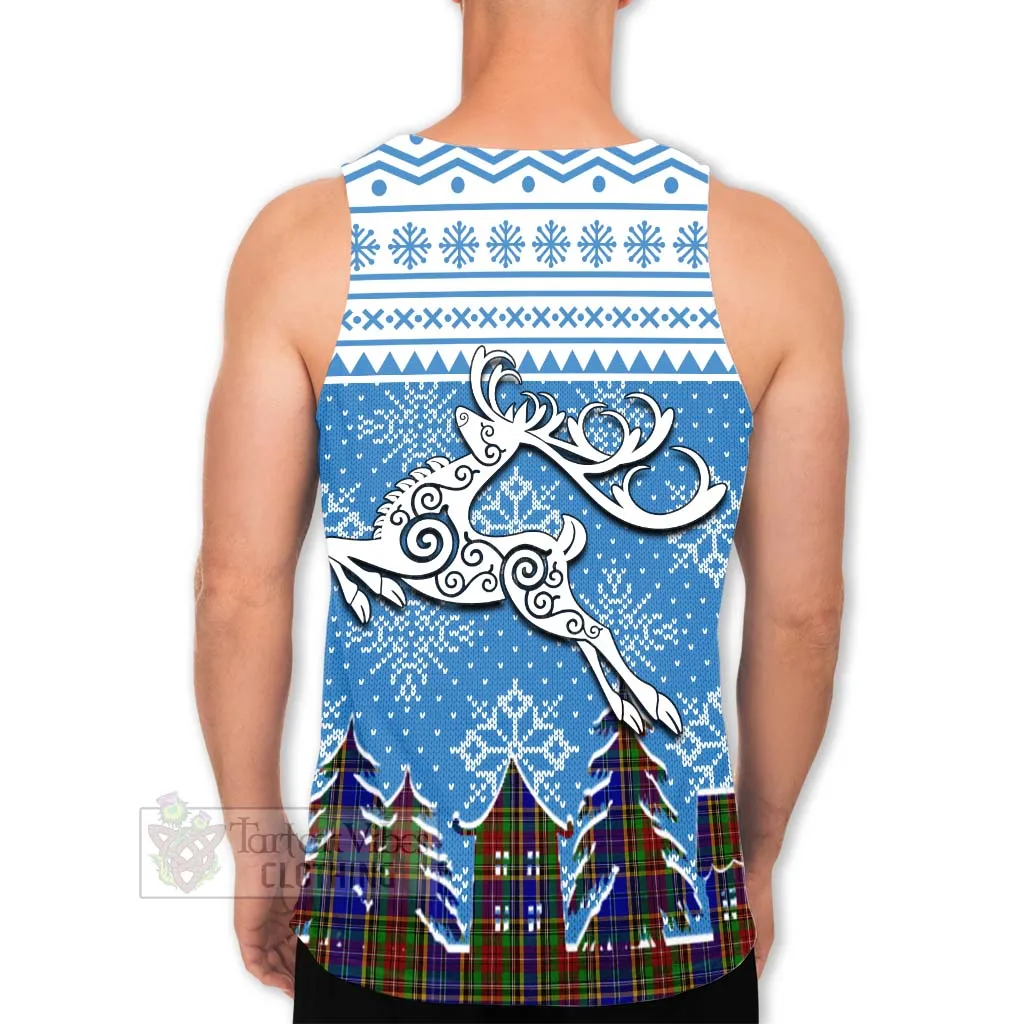 Beattie (Beatty) Clan Christmas Men's Tank Top Celtic Reindeer Style