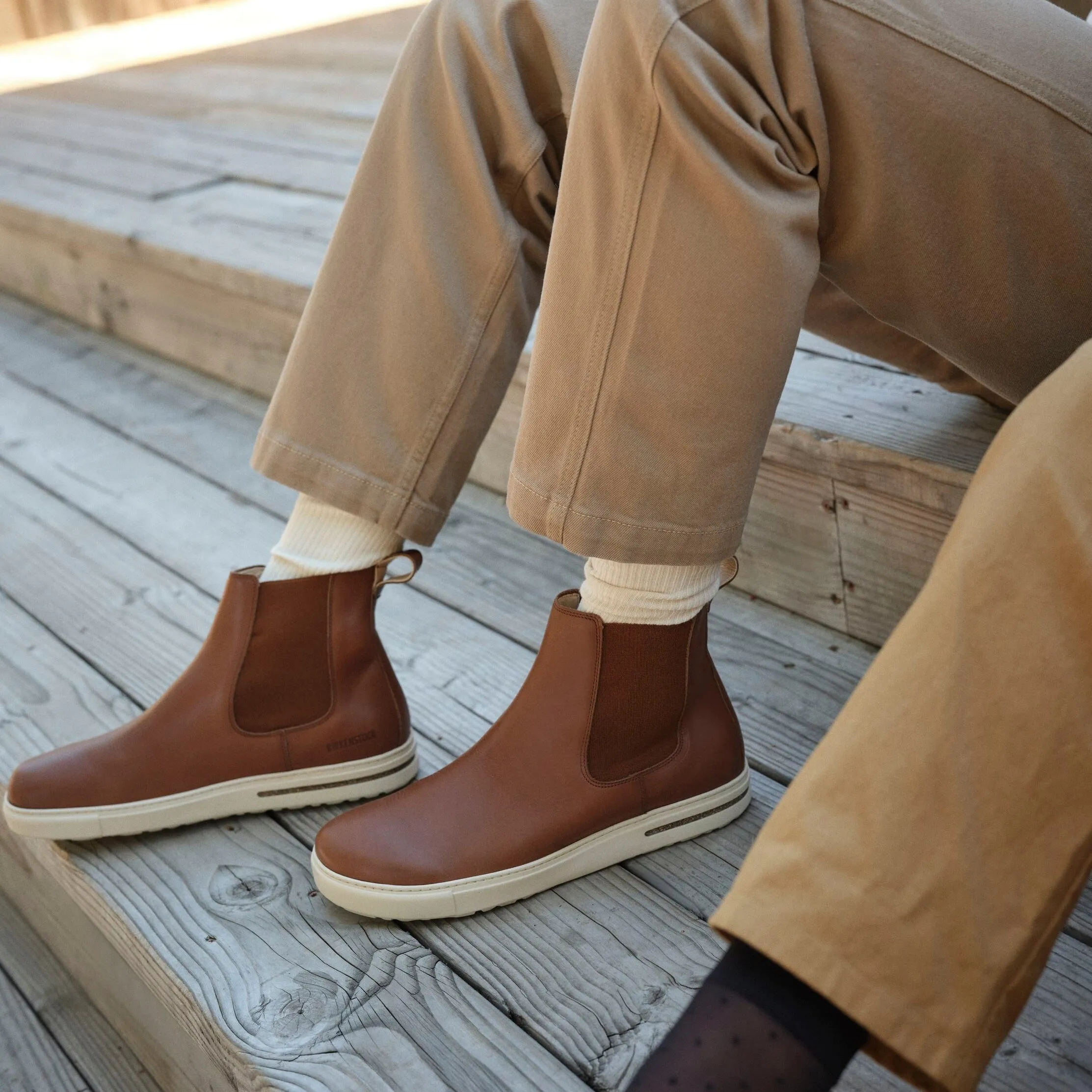 Birkenstock Bend Chelsea cognac leather