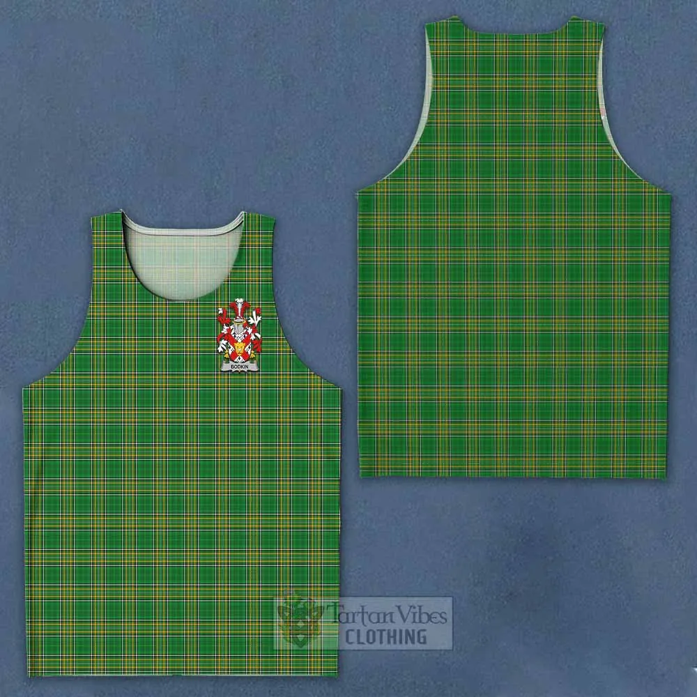 Bodkin Irish Clan Tartan Men's Tank Top with Coat of Arms