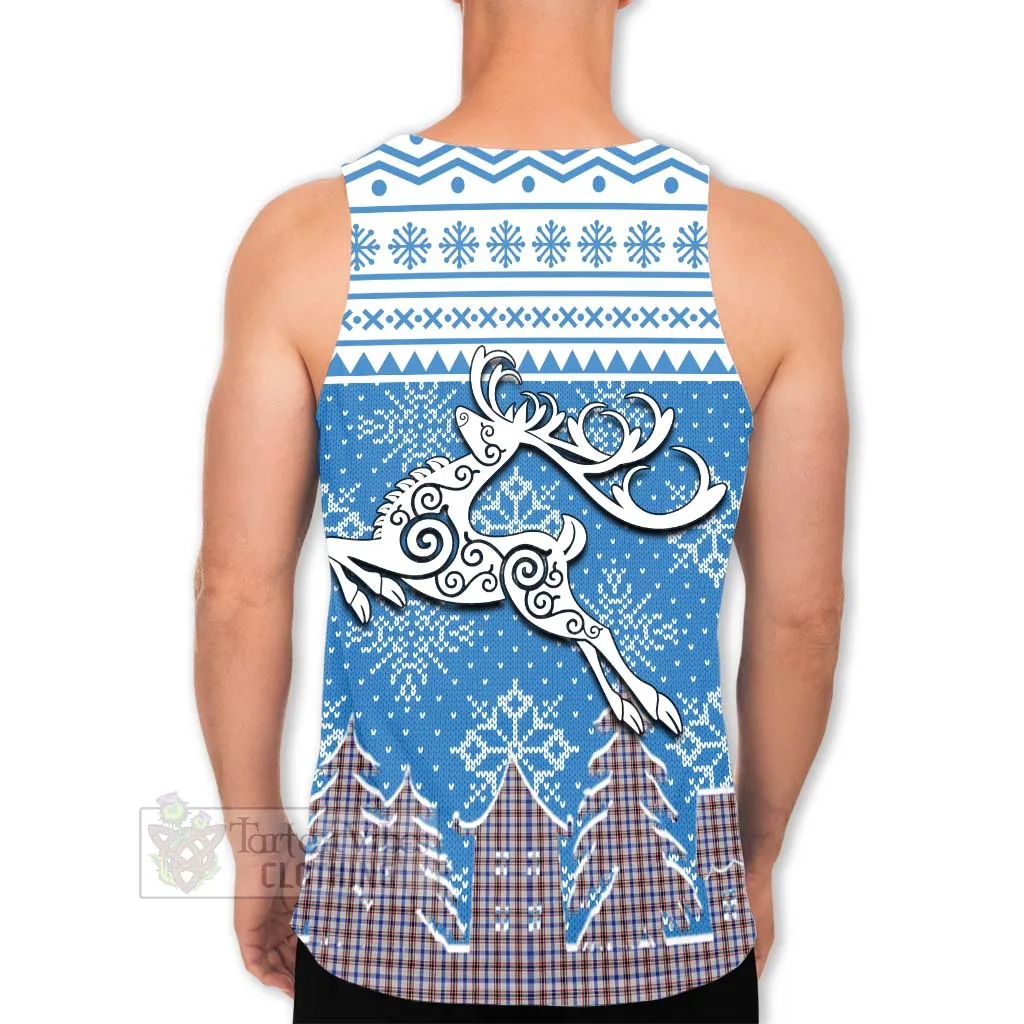 Boswell Clan Christmas Men's Tank Top Celtic Reindeer Style