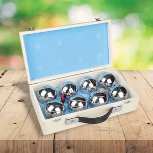 Boules Bocce 8 Alloy Ball Set Lawn Game