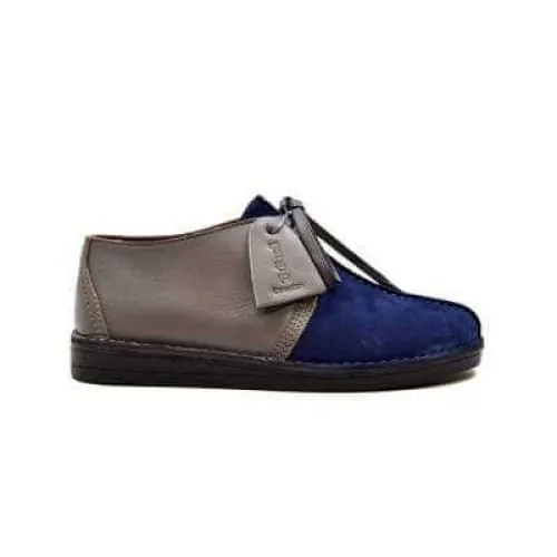 British Walkers Kingston Desert Trek Men's Navy Blue and Gray Suede