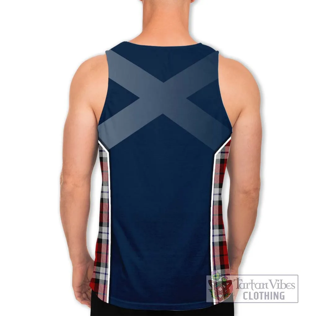 Brodie Dress Tartan Men's Tank Top with Family Crest and Lion Rampant Vibes Sport Style