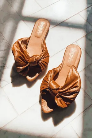 Bronze Julieta Bow Flats