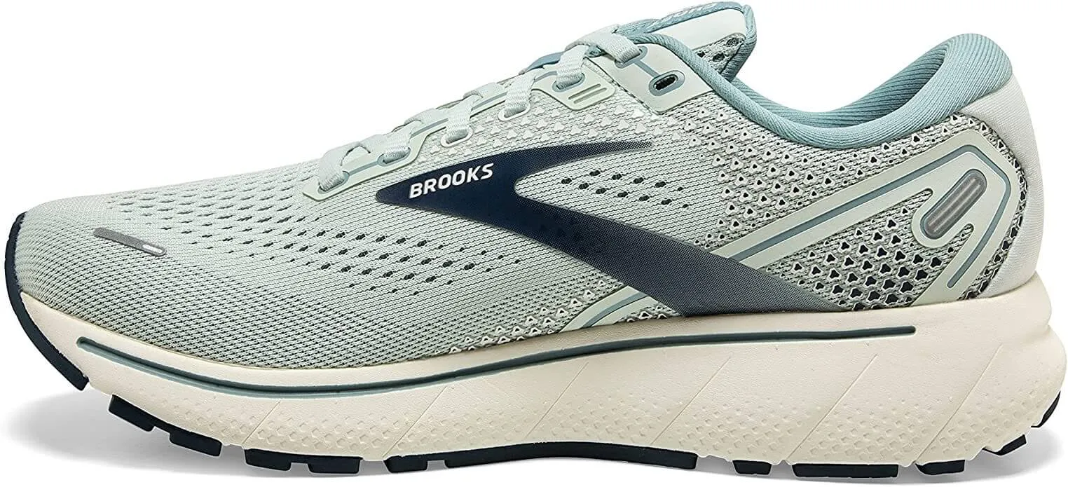 Brooks Ghost 14 Womens Running Shoes - Aqua/Whisper White/Navy