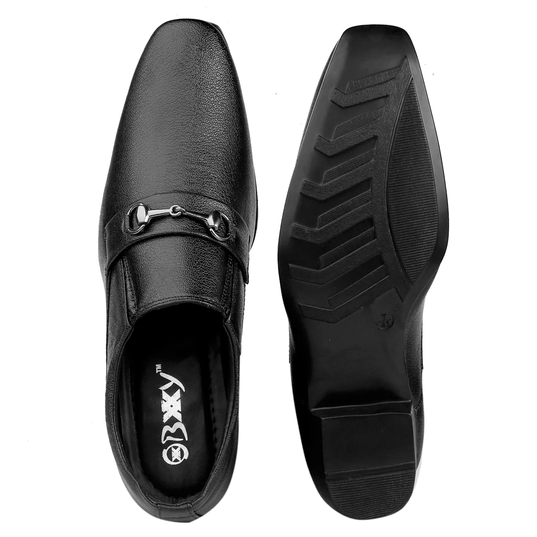 BXXY Premium Range Buckle Formal Slip-ons For Men