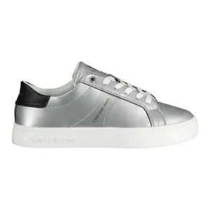 Calvin Klein Silver Cotton Women Sneaker