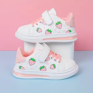 Cartoon Strawberry Low-Top Sneakers – Comfortable & Non-Slip