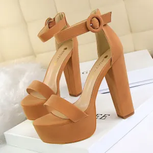 Chunky Heels Platform