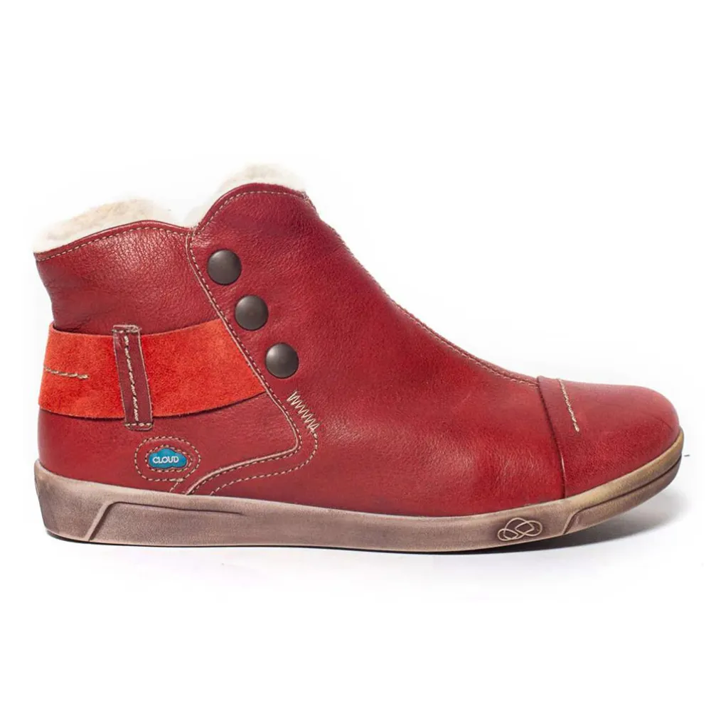 Cloud Footwear Aline Red Wool Lining Boot (Women's)