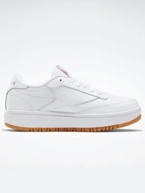 Club C Double White/White/White Shoes (Kids)