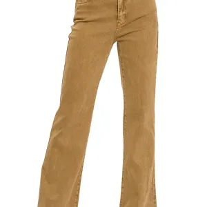 Court Straight Crop Jeans | Camel