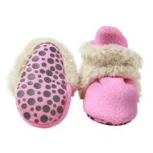 Cozie Fleece Baby Booties with Grippers