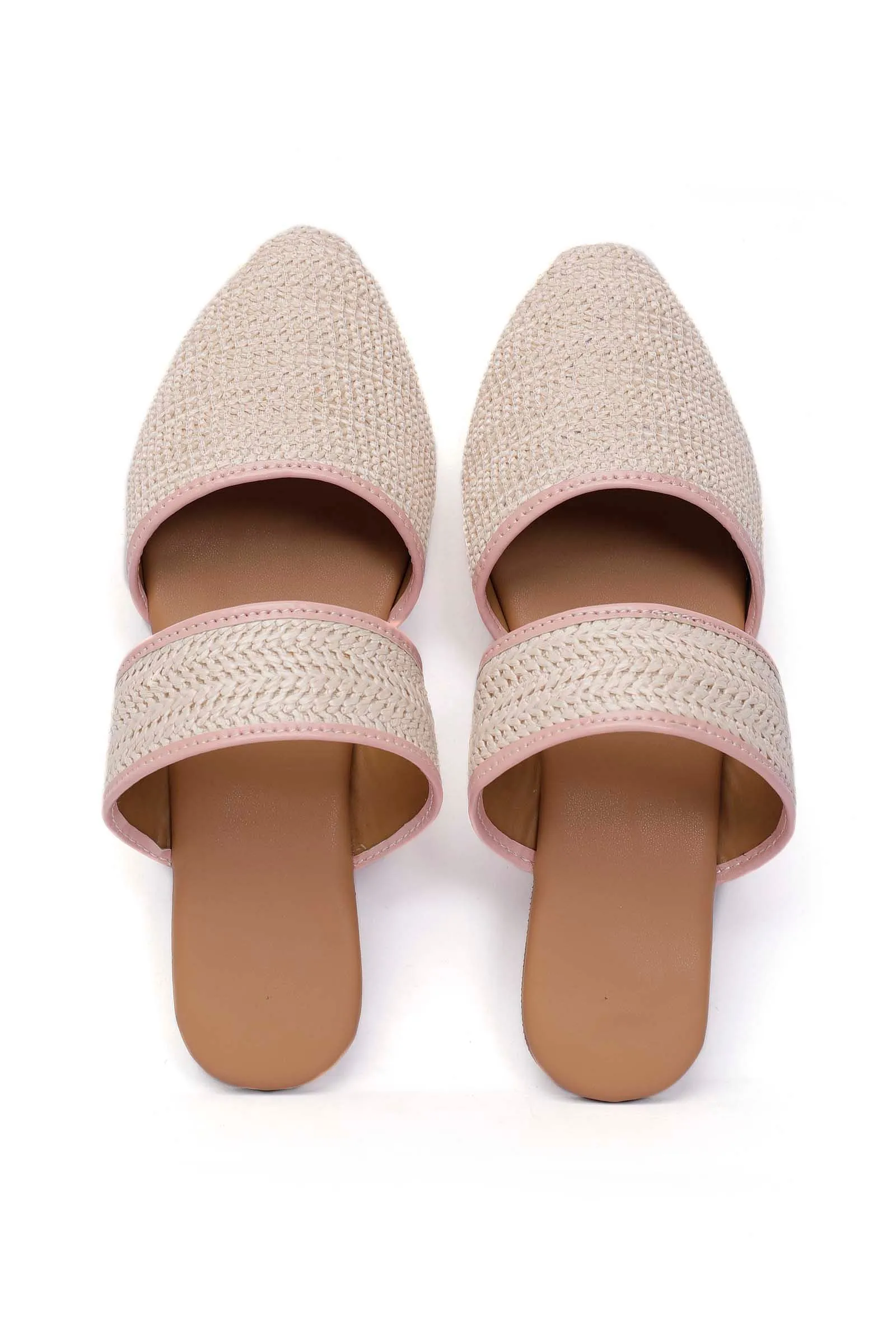 Creama Raffia Weave Mules