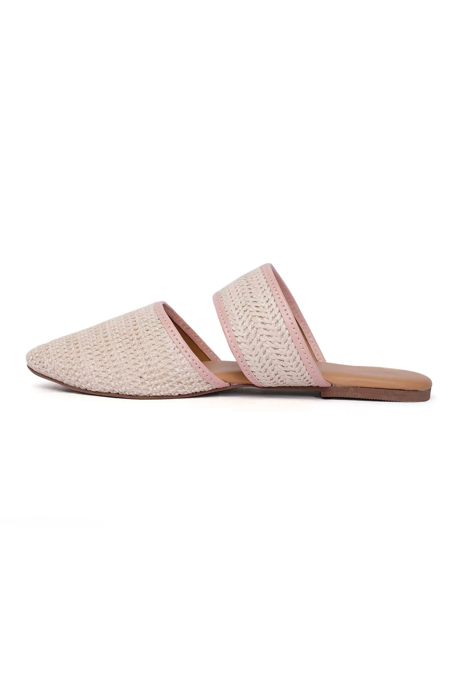 Creama Raffia Weave Mules