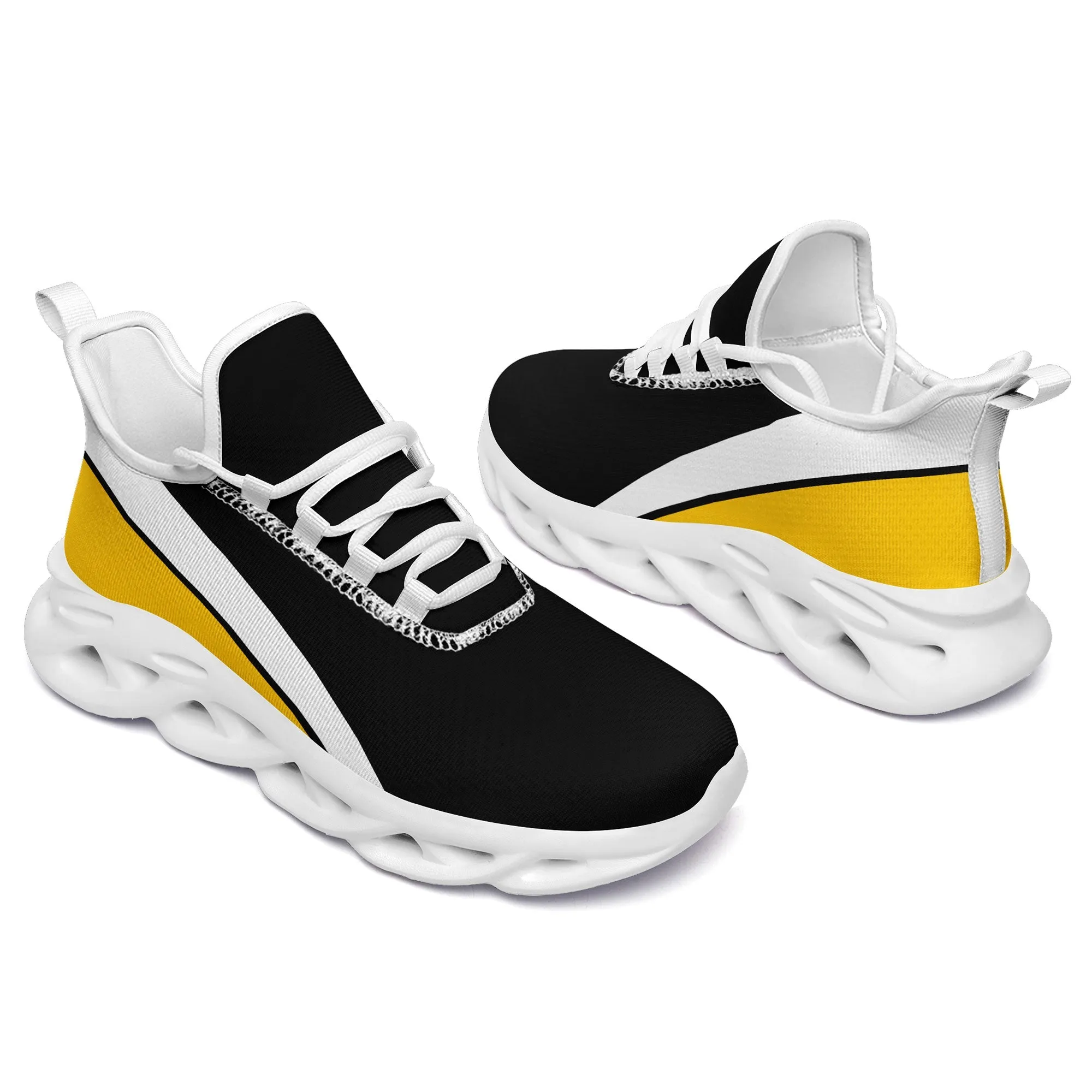 Custom Black Yellow Jersey MaxSoul Shoes and Hat Combo Offer Personalized ZH-bd0b007e-b