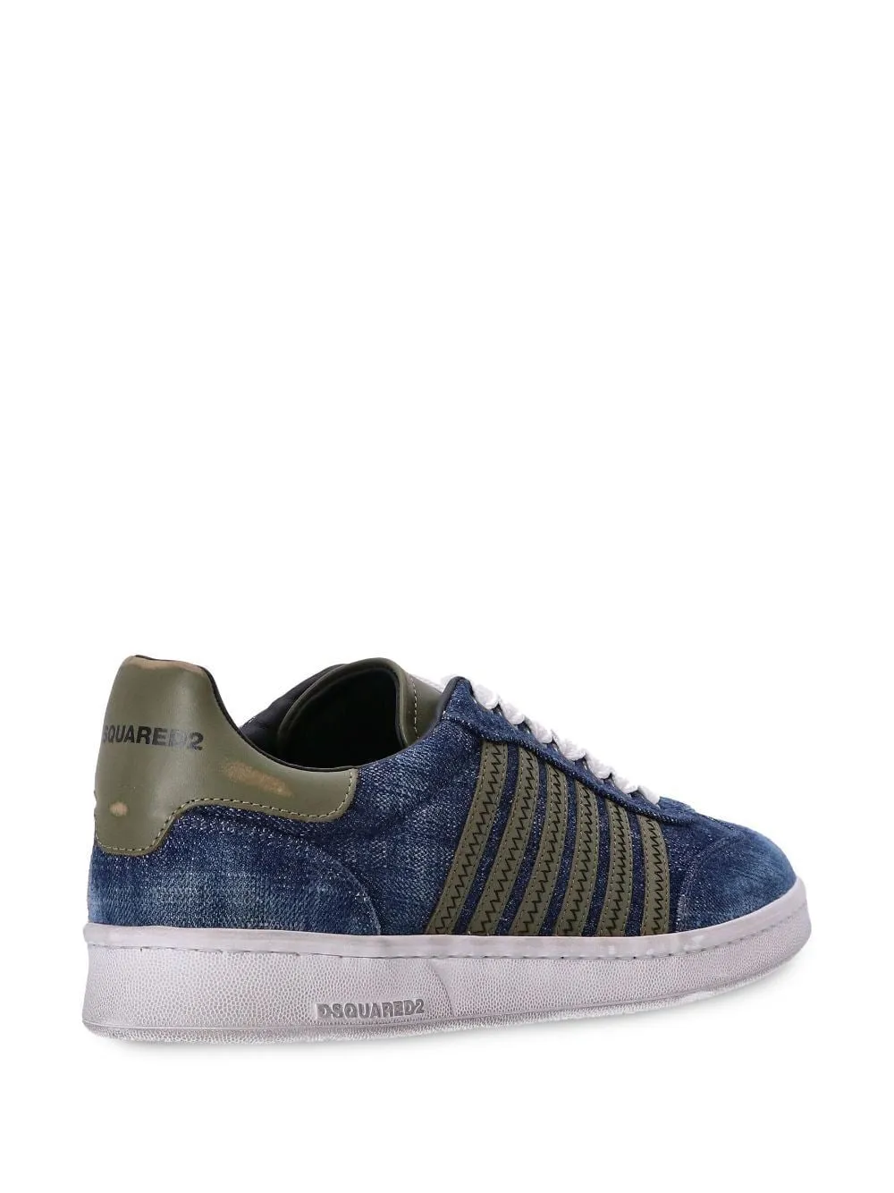 DSQUARED2 Men's FW23 Boxer Sneaker in Denim Militare