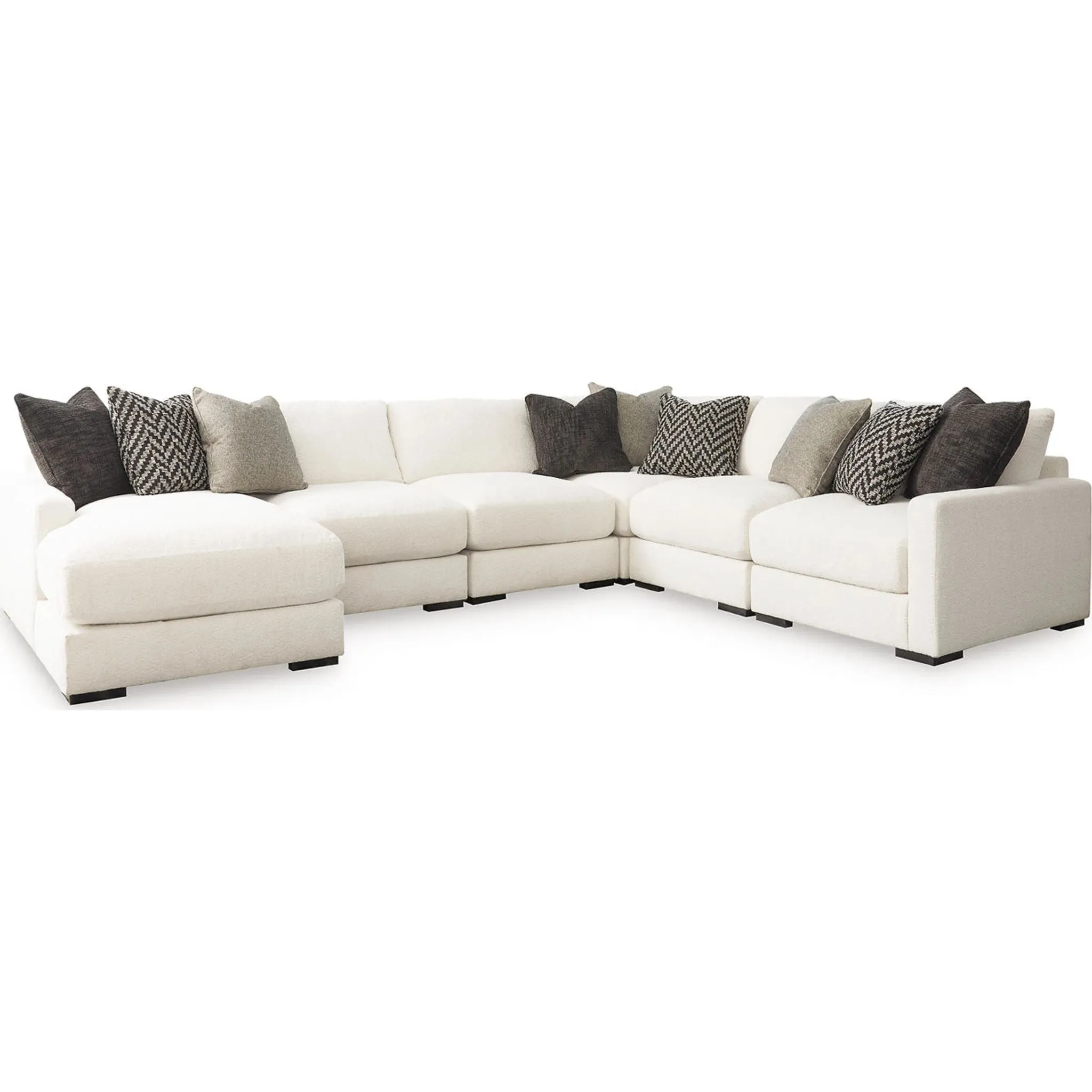 Elissa Court-Exclusive 6 Piece Modular Sectional with Chaise