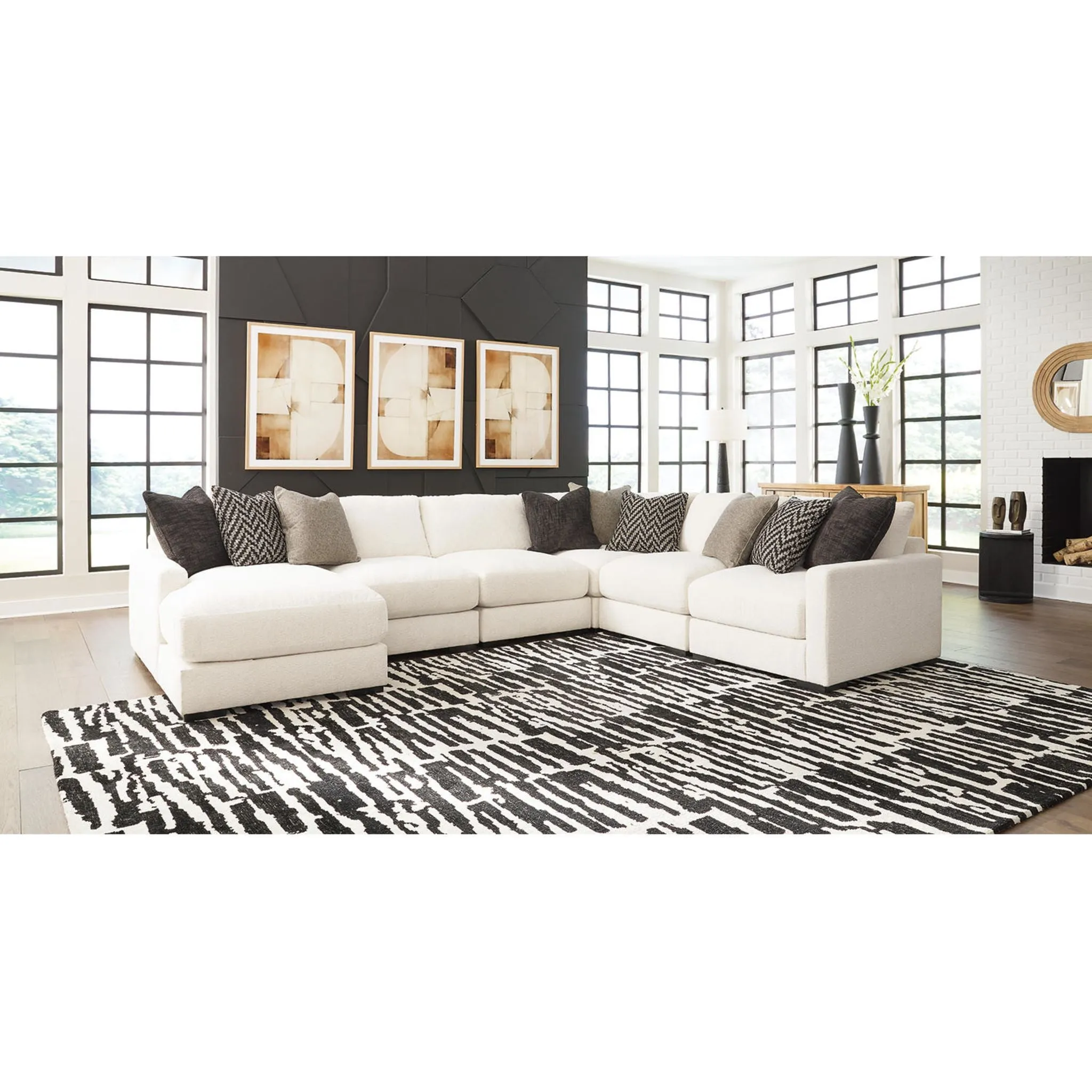 Elissa Court-Exclusive 6 Piece Modular Sectional with Chaise