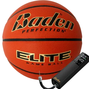 Elite Game Basketball with SMART INFL8 Electric Ball Pump