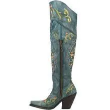 FLOWER CHILD LEATHER BOOT - Womens Boots