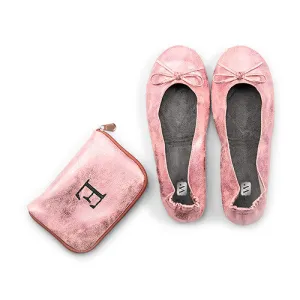 Foldable Flats Pocket Shoes - Pink Large